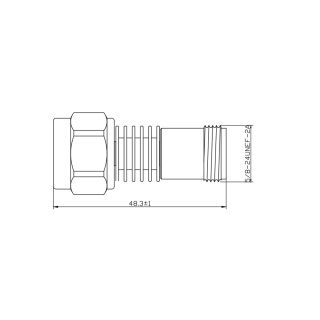 HS-XXdB 5W Fixed Attenuator With N Type (18G)_Web2